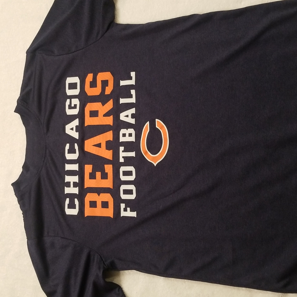 NFL Chicago Bears Football Tee Shirt Short Sleeve Youth Large 12-14 Blue